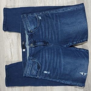 Kut From The Kloth Boyfriend Jeans Catherine Distressed Whiskering Womens 12